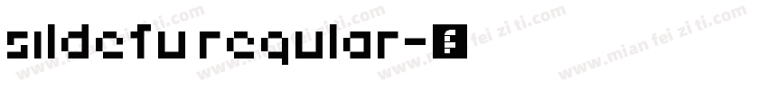 sildefu regular字体转换